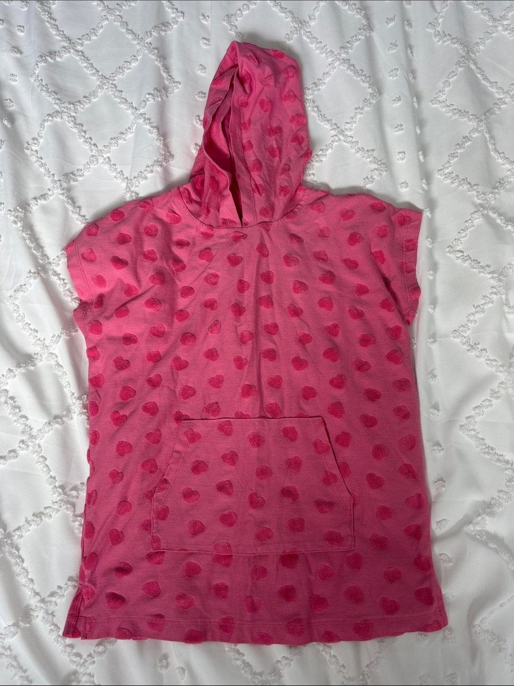 Pink Hooded Girls Swim Cover